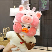 30cm Cartoon Cute LaLafanfan Cafe Duck Plush Toy Stuffed Soft Kawaii Duck Doll  hozanas4life 23  