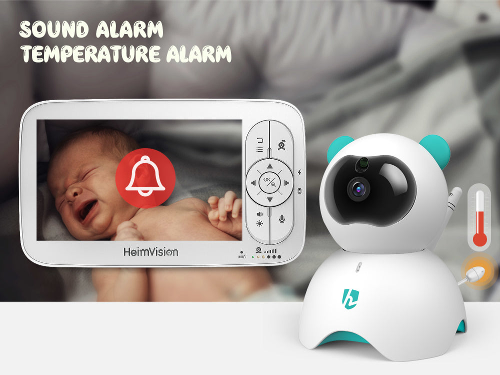 HeimVision HM136 5.0 Inch Wireless Video Baby Monitor camera with 720 resolution  DailyAlertDeals   