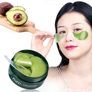 60 Pcs Avocado Collagen Mask Natural Moisturizing Gel Eye Patches Remove Dark Circles  hozanas4life   