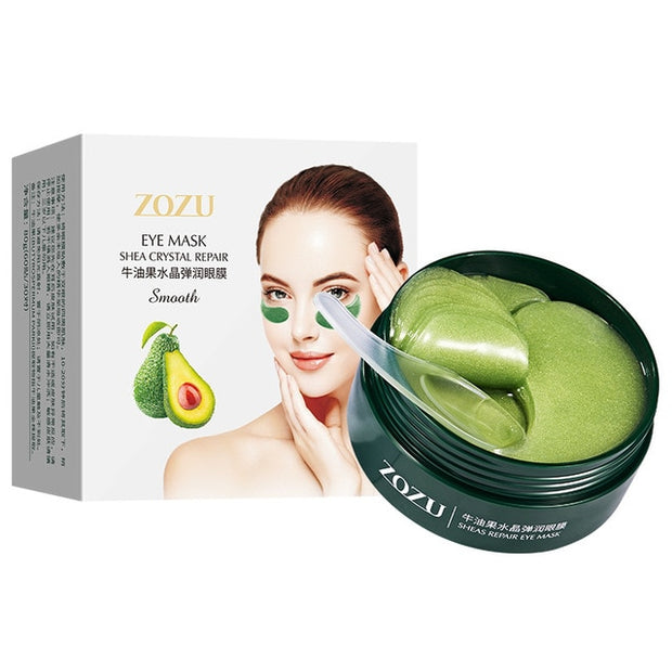 60 Pcs Avocado Collagen Mask Natural Moisturizing Gel Eye Patches Remove Dark Circles  hozanas4life Avocado  