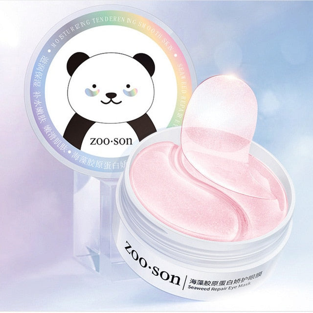 60 Pcs Avocado Collagen Mask Natural Moisturizing Gel Eye Patches Remove Dark Circles  hozanas4life seaweed collagen  