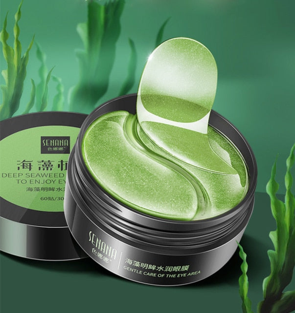 60 Pcs Avocado Collagen Mask Natural Moisturizing Gel Eye Patches Remove Dark Circles  hozanas4life seaweed  