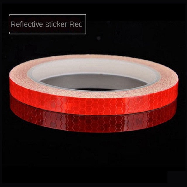 DIY Car Luminous Stickers 8m Reflective Tape Motor Bike Truck Night Light Shining DIY Car Luminous Reflective Stickers hozanas4life red-1CMx8M  