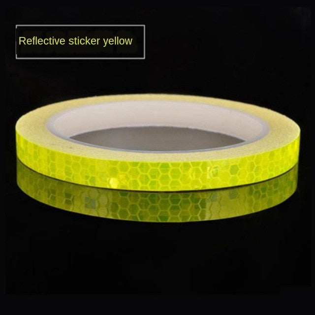DIY Car Luminous Stickers 8m Reflective Tape Motor Bike Truck Night Light Shining DIY Car Luminous Reflective Stickers hozanas4life Yellow-1CMx8M  