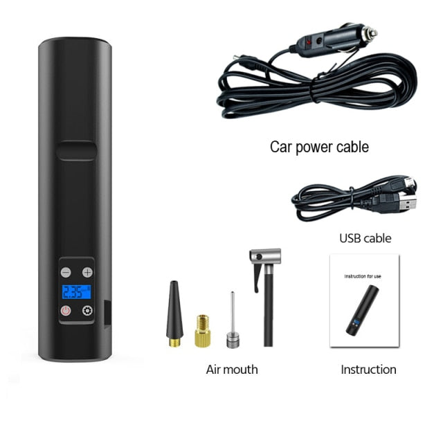 Mini Tire Air Pump Wireless Air Pump for Inflatables 12V dc wireless Tyre Pump  hozanas4life Belgium With reverse charge 