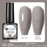 UR SUGAR 7.5ml Glitter UV Gel Nail Polish Glitter Sequins Soak Off nail polish hozanas4life UR-056  