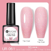 UR SUGAR 7.5ml Glitter UV Gel Nail Polish Glitter Sequins Soak Off nail polish hozanas4life UR-061  