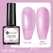 UR SUGAR 7.5ml Glitter UV Gel Nail Polish Glitter Sequins Soak Off nail polish hozanas4life UR-040  
