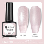 UR SUGAR 7.5ml Glitter UV Gel Nail Polish Glitter Sequins Soak Off nail polish hozanas4life UR-038  