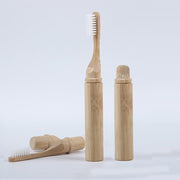 Portable Compact Folding Bamboo Toothbrush With Replacement Brush Head  hozanas4life   