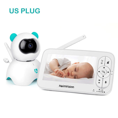 HeimVision HM136 5.0 Inch Wireless Video Baby Monitor camera with 720 resolution  DailyAlertDeals US Plug  