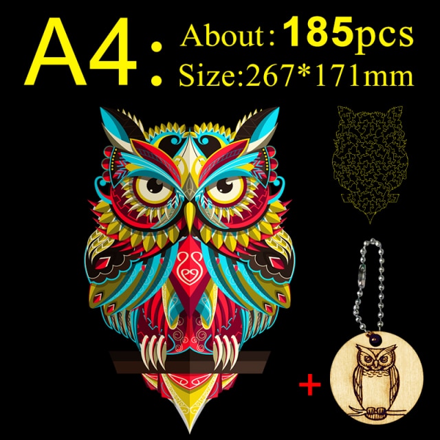 Unique Wooden animal Jigsaw Puzzles Mysterious Lion 3D Puzzle Gift Jigsaw Puzzles hozanas4life MTY-12-A4  