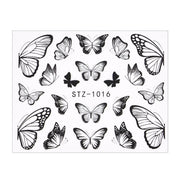 1Pcs Water Nail Decal and Sticker Flower Leaf Tree Green Simple Manicure Nail Art Watermark Manicure Decor Nail Stickers hozanas4life TA611  