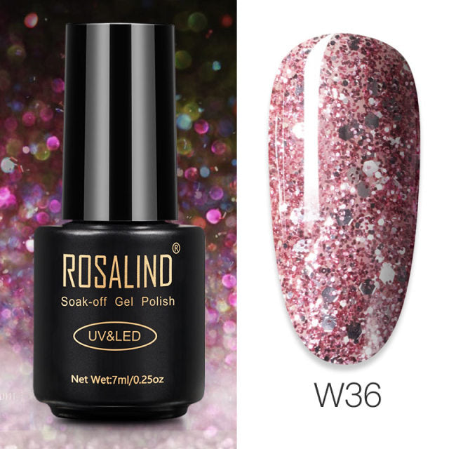 ROSALIND Gel Polish 7ml Gel Nail Polish All For Manicure nail polish hozanas4life RAW36 CN 