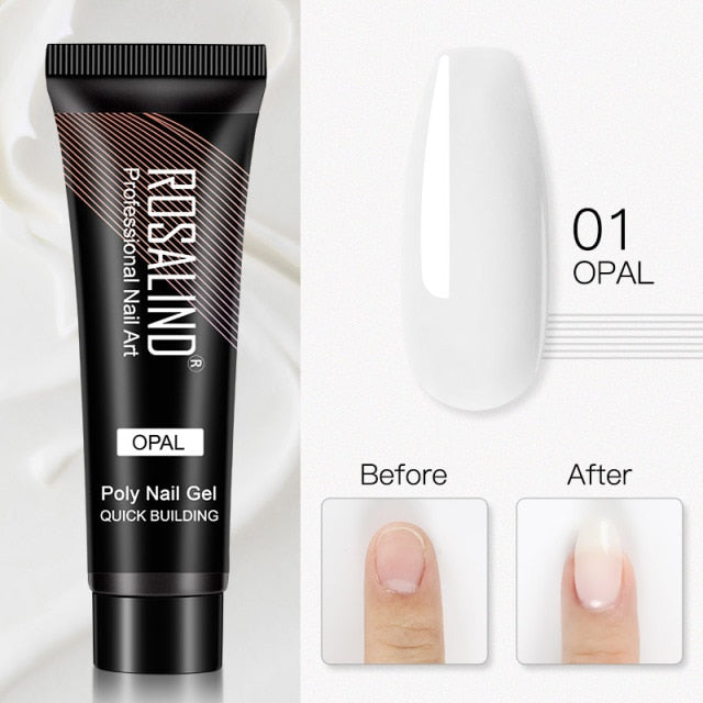 ROSALIND 15ml Poly Extension Nail Gel For Nail Art Manicure nail polish hozanas4life