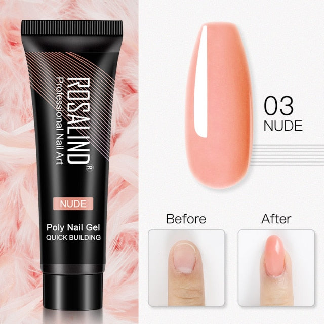 ROSALIND 15ml Poly Extension Nail Gel For Nail Art Manicure nail polish hozanas4life