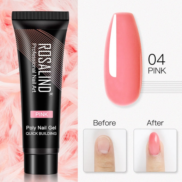 ROSALIND 15ml Poly Extension Nail Gel For Nail Art Manicure nail polish hozanas4life