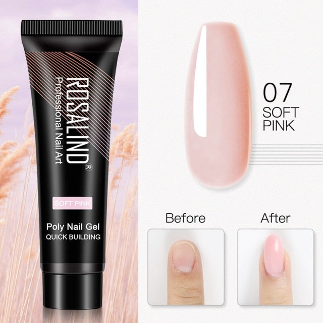 ROSALIND 15ml Poly Extension Nail Gel For Nail Art Manicure nail polish hozanas4life