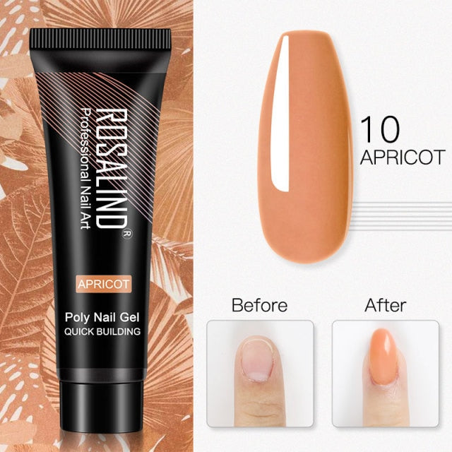 ROSALIND 15ml Poly Extension Nail Gel For Nail Art Manicure nail polish hozanas4life