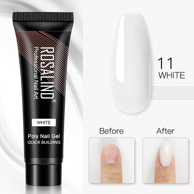 ROSALIND 15ml Poly Extension Nail Gel For Nail Art Manicure nail polish hozanas4life RE09-11  