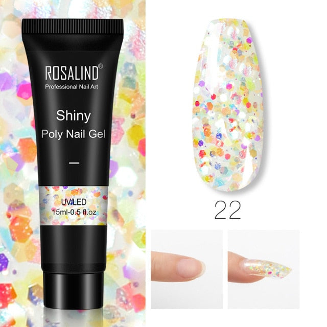 ROSALIND 15ml Poly Extension Nail Gel For Nail Art Manicure nail polish hozanas4life