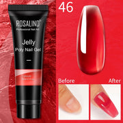 ROSALIND 15ml Poly Extension Nail Gel For Nail Art Manicure nail polish hozanas4life RE09-46  