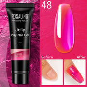 ROSALIND 15ml Poly Extension Nail Gel For Nail Art Manicure nail polish hozanas4life RE09-48  