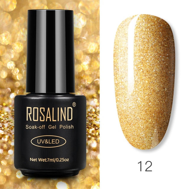 ROSALIND Gel Polish 7ml Gel Nail Polish All For Manicure nail polish hozanas4life RA12 CN 