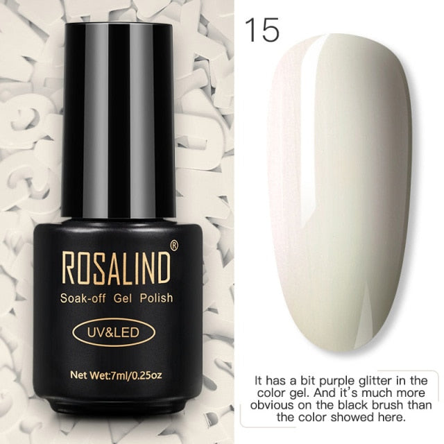 ROSALIND Gel Polish 7ml Gel Nail Polish All For Manicure nail polish hozanas4life RA15 CN 
