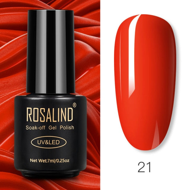 ROSALIND Gel Polish 7ml Gel Nail Polish All For Manicure nail polish hozanas4life RA21 CN 