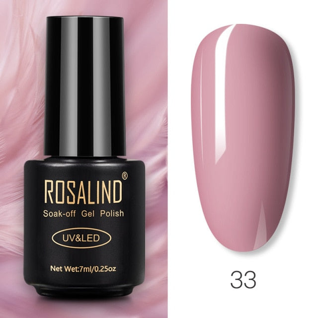 ROSALIND Gel Polish 7ml Gel Nail Polish All For Manicure nail polish hozanas4life RA33 CN 