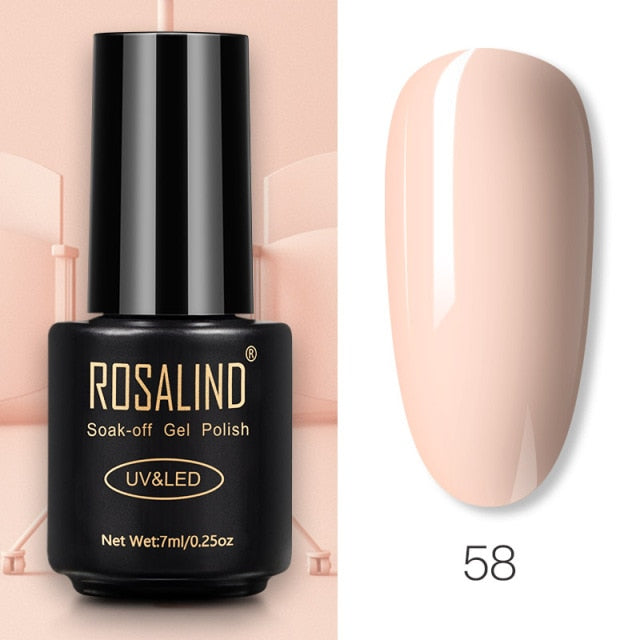 ROSALIND Gel Polish 7ml Gel Nail Polish All For Manicure nail polish hozanas4life RA58 CN 