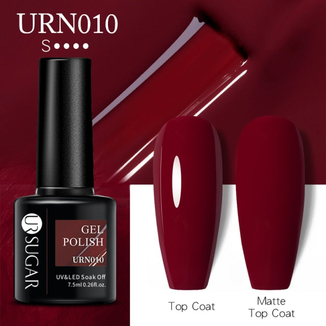 UR SUGAR 7.5ml Dark Purple Gel Nail Polish nail polish hozanas4life URN010  