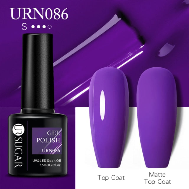 UR SUGAR 7.5ml Dark Purple Gel Nail Polish nail polish hozanas4life URN086  