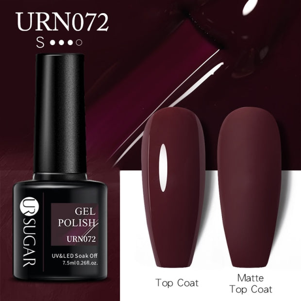 UR SUGAR 7.5ml Dark Purple Gel Nail Polish nail polish hozanas4life URN072  