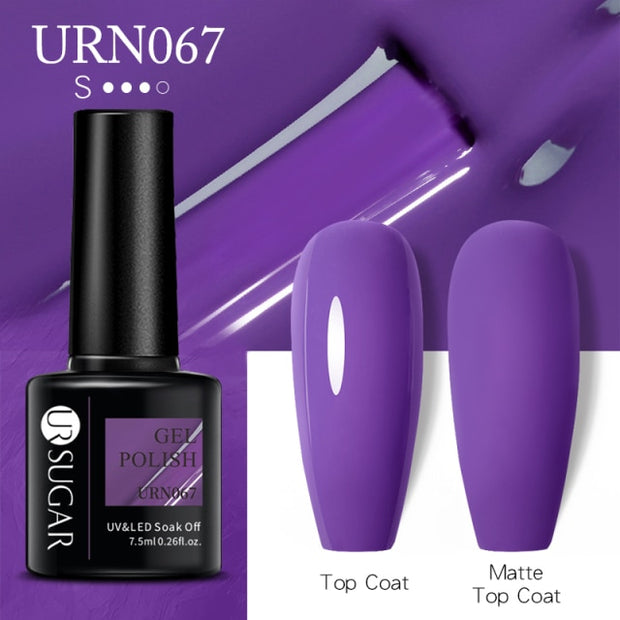 UR SUGAR 7.5ml Dark Purple Gel Nail Polish nail polish hozanas4life URN067  