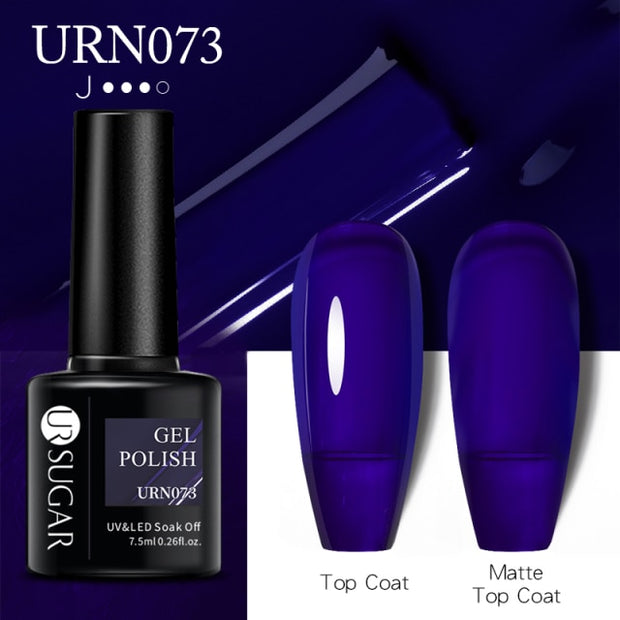 UR SUGAR 7.5ml Dark Purple Gel Nail Polish nail polish hozanas4life URN073  