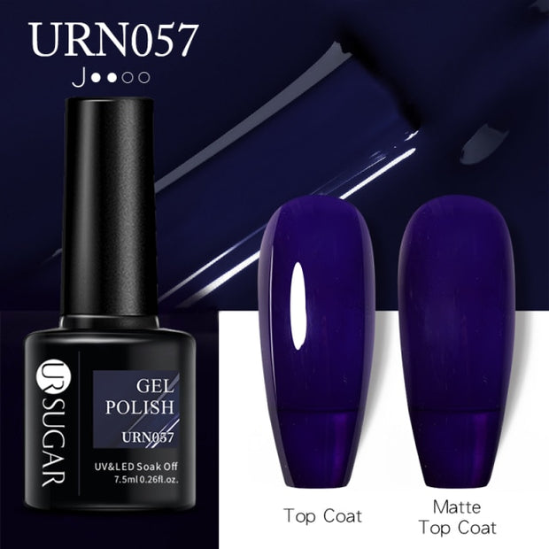 UR SUGAR 7.5ml Dark Purple Gel Nail Polish nail polish hozanas4life URN057  