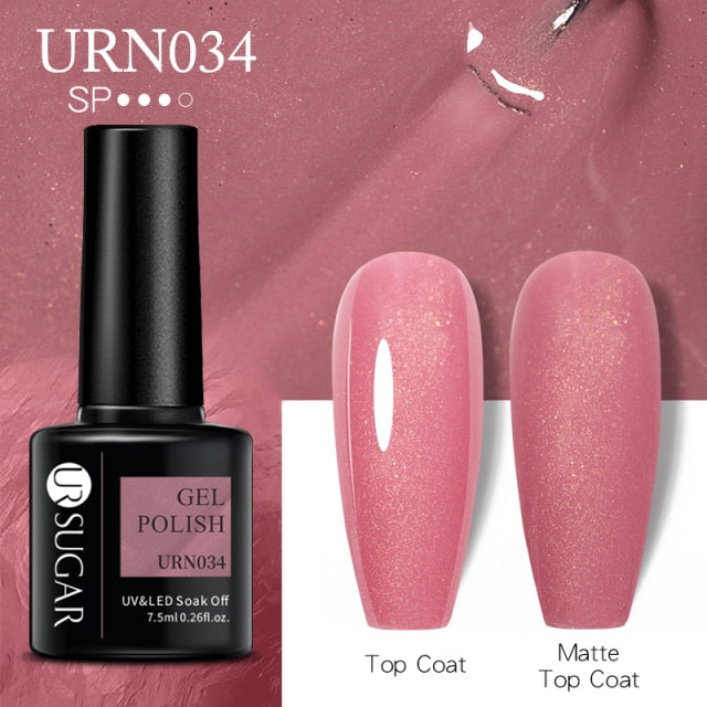 UR Sugar 7.5ML Gel Polish Manicure For Nails Christmas Semi Permanent nail polish hozanas4life URN034  
