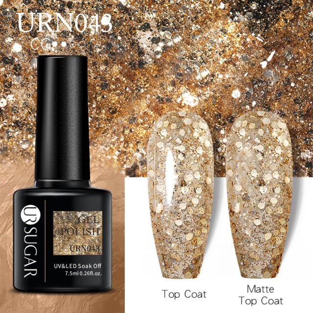 UR Sugar 7.5ML Gel Polish Manicure For Nails Christmas Semi Permanent nail polish hozanas4life URN043  