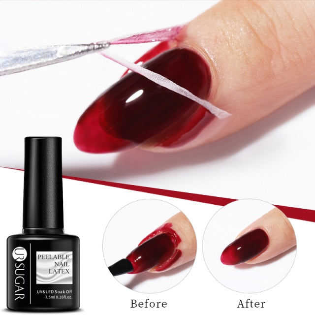 UR Sugar 7.5ML Gel Polish Manicure For Nails Christmas Semi Permanent nail polish hozanas4life Peelable Latex  