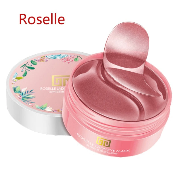 60 Pcs Avocado Collagen Mask Natural Moisturizing Gel Eye Patches Remove Dark Circles  hozanas4life roselle  
