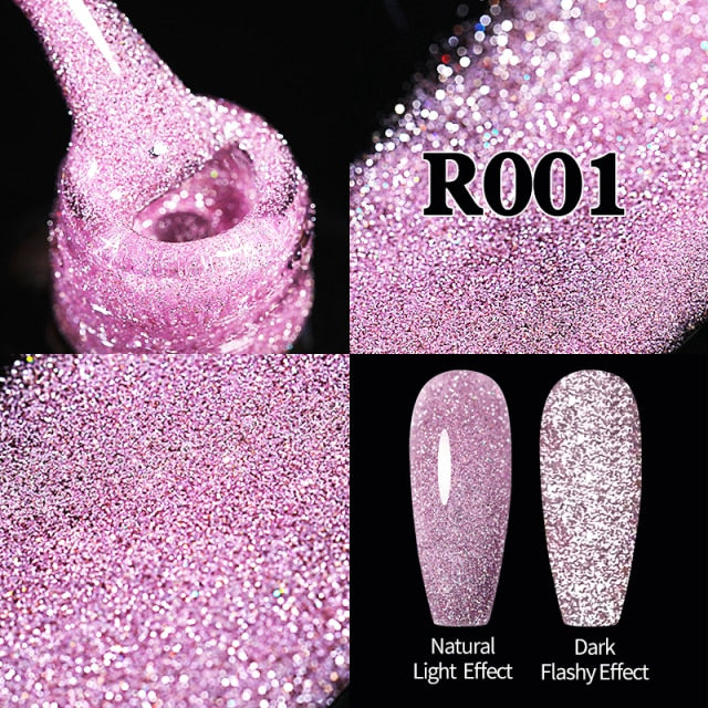 UR SUGAR 7.5ml Reflective Glitter Gel Nail Polish nail polish hozanas4life URR001  