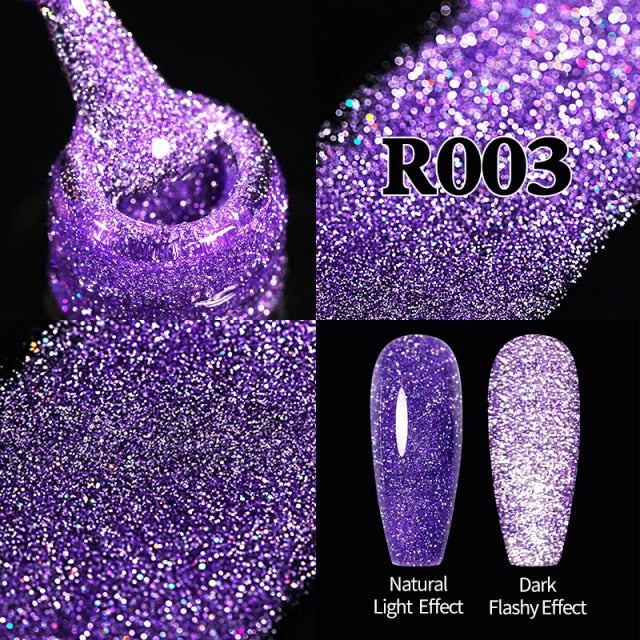 UR SUGAR 7.5ml Reflective Glitter Gel Nail Polish nail polish hozanas4life URR003  
