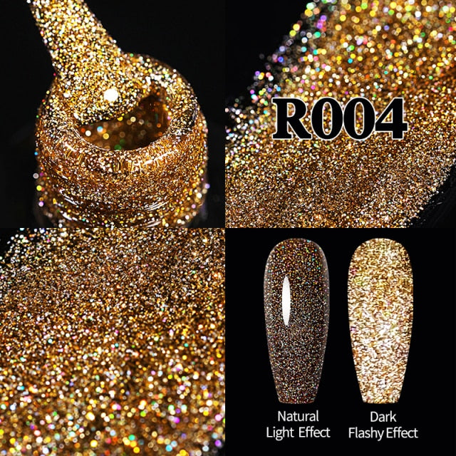 UR SUGAR 7.5ml Reflective Glitter Gel Nail Polish nail polish hozanas4life URR004  