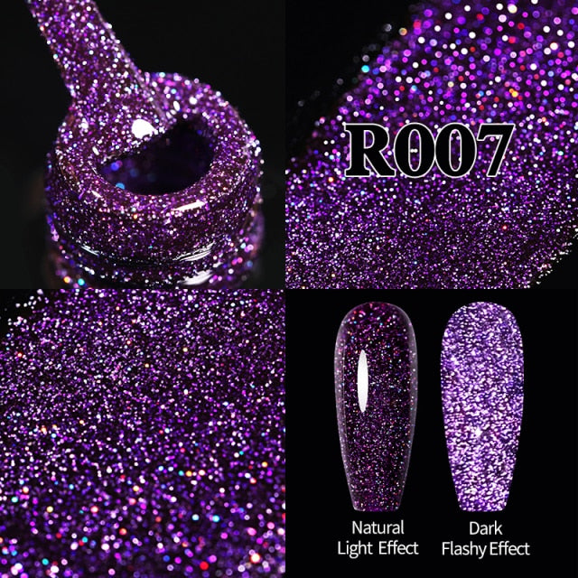 UR SUGAR 7.5ml Reflective Glitter Gel Nail Polish nail polish hozanas4life URR007  