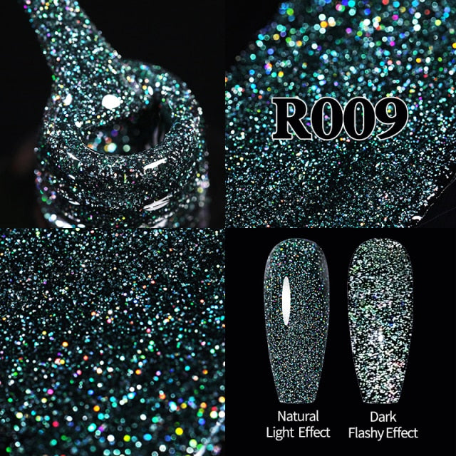 UR SUGAR 7.5ml Reflective Glitter Gel Nail Polish nail polish hozanas4life URR009  