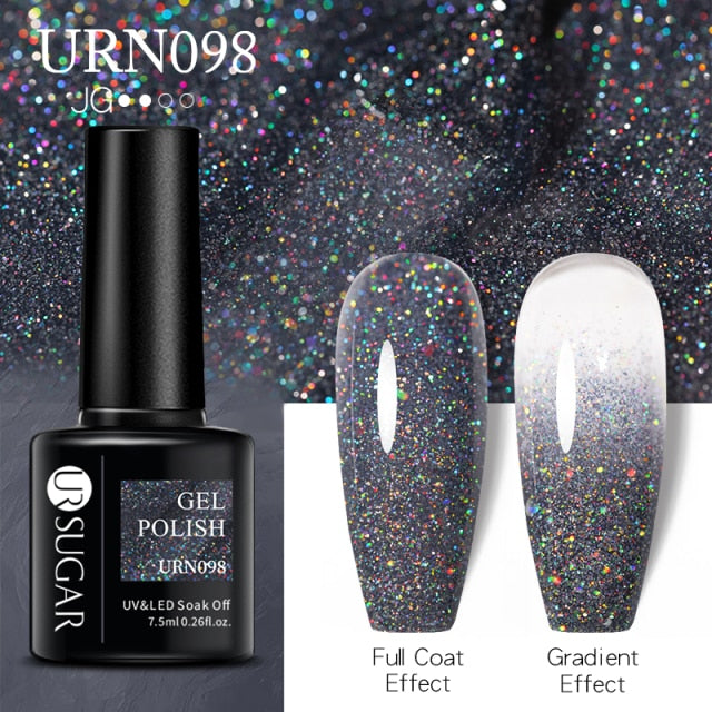 UR SUGAR 7.5ml Reflective Glitter Gel Nail Polish nail polish hozanas4life URN098  