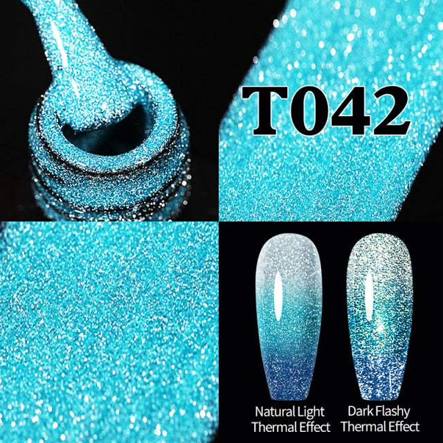 UR SUGAR 7.5ml Reflective Glitter Gel Nail Polish nail polish hozanas4life URT042  