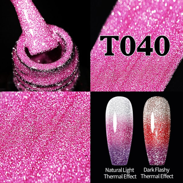 UR SUGAR 7.5ml Reflective Glitter Gel Nail Polish nail polish hozanas4life URT040  